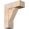 Ekena Millwork Traditional Block Smooth Bracket w/ Offset Brace, Douglas Fir, 7 1/2"W x 20"D x 24"H BKT0806X20X24TRA05SDF - alternate 1